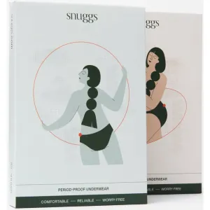 Snuggs Period Underwear Classic: Medium Flow Black culotte menstruelle pour les règles moyennes taille M 1 pcs