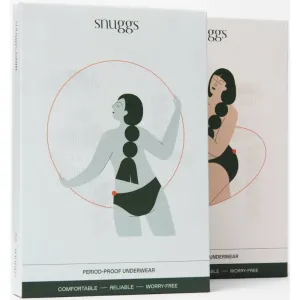 Snuggs Period Underwear Classic: Medium Flow Black culotte menstruelle pour les règles moyennes taille S 1 pcs