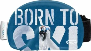Soggle Goggle Cover Text Born To Ski Housse pour casques de ski