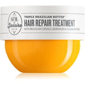 Sol de Janeiro Triple Brazilian Butter™ Hair Repair Treatment masque hydratant et nourrissant intense pour cheveux secs et abîmés 75 ml