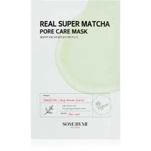 Some By Mi Clinical Solution Super Matcha Pore Care masque de soin en tissu pour resserrer les pores et pour un look mat 20 g
