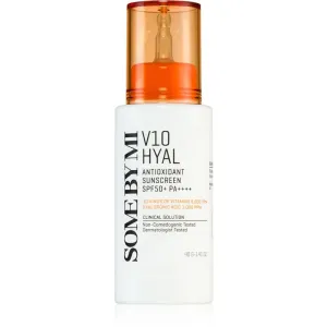 Some By Mi V10 Hyal Antioxidant Sunscreen crème protectrice et apaisante intense SPF 50+ 40 ml