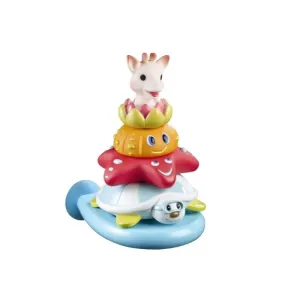 Sophie La Girafe Vulli Surf Pyramide tour avec éléments à empiler conçu pour les baignoires 10m+ 1 pcs