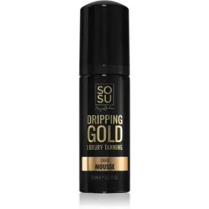 Dripping Gold Luxury Tanning Mousse Dark mousse auto-bronzante pour souligner le bronzage 150 ml