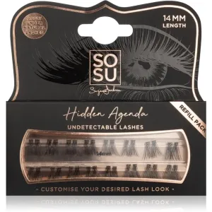 SOSU Cosmetics Hidden Agenda Undetectable Lashes faux-cils individuels sans nœud 14 mm