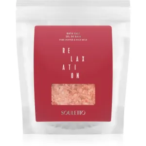 Souletto Pink Pepper & Rice Milk Bath Salt sel de bain 500 g