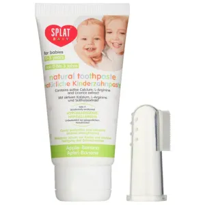 Splat Baby dentifrice naturel pour enfant avec brosse de massage saveur Apple/Banana 40 ml