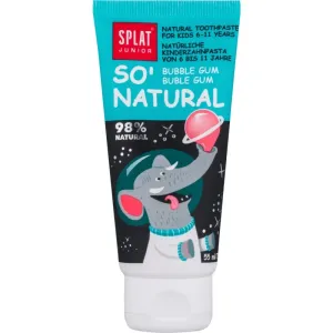 Splat Junior So' Natural dentifrice pour enfants 6-11 ans saveur Bubble Gum 55 ml