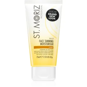 St. Moriz Daily Tanning Face Moisturiser crème auto-bronzante hydratante visage type Light 75 ml