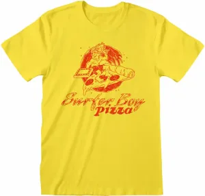 Stranger Things T-shirt Surfer Boy Pizza Yellow 2XL