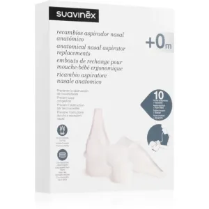 Suavinex Anatomical Nasal Aspirator Replacements ventouses de rechange pour aspirateur de mucosité 12 pcs