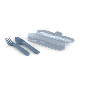 Suavinex Go Natural Cutlery Set couverts 12 m+ Blue 3 pcs