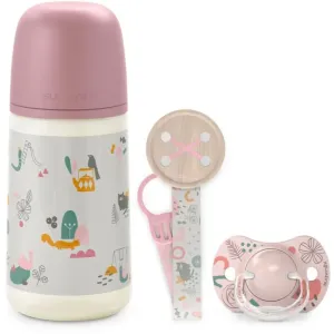 Suavinex Walk Gift Set Pink coffret cadeau 0-6 m(pour bébé)