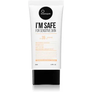 SUNTIQUE I'M SAFE For Sensitive Skin crème protectrice 100 % écrans minéraux visage et corps SPF 35 50 ml
