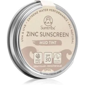 Suntribe Zinc Sunscreen crème protectrice minérale visage et corps SPF 30 Mud Tint 45 g