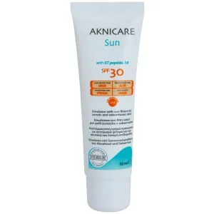 Synchroline Aknicare Sun émulsion solaire pour peaux acnéiques et séborrhéiques SPF 30 50 ml #108715