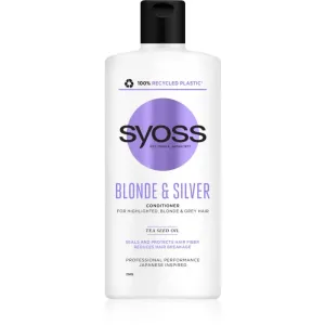 Syoss Blonde & Silver après-shampoing pour cheveux blonds et gris 440 ml