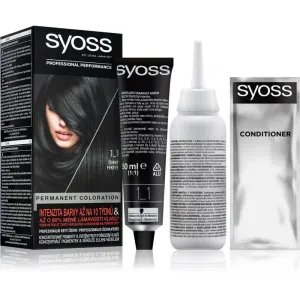Syoss Color coloration cheveux permanente teinte 1-1 Black