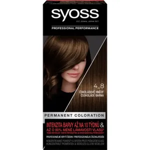 Syoss Color coloration cheveux permanente teinte 4-8 Chocolate Brown