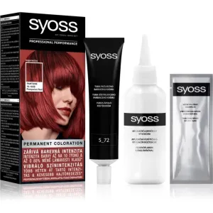 Syoss Color coloration cheveux permanente teinte 5-72 Pompeian Red 50 ml