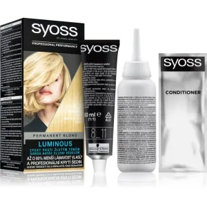 Syoss Color coloration cheveux permanente teinte 8-11 Very Light Blond 1 pcs