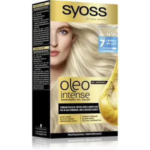 Syoss Oleo Intense coloration cheveux permanente à l'huile teinte 12-01 Ultra Platinum 1 pcs