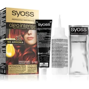 Syoss Oleo Intense coloration cheveux permanente à l'huile teinte 5-92 Bright Red 1 pcs