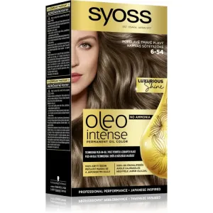 Syoss Oleo Intense coloration cheveux permanente à l'huile teinte 6-54 Ashy Dark Blond 1 pcs