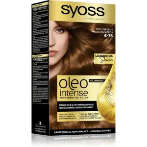 Syoss Oleo Intense coloration cheveux permanente à l'huile teinte 6-76 Warm Copper 1 pcs