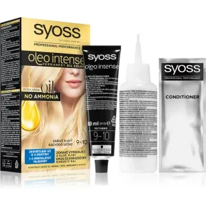 Syoss Oleo Intense coloration cheveux permanente à l'huile teinte 9-10 Bright Blond 1 pcs