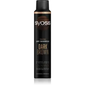 Syoss Dark Brown shampoing sec pour cheveux bruns 200 ml