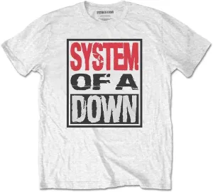 System of a Down T-shirt Triple Stack Box Unisex White L