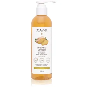 T-LAB Organics Organic Ginger Anti Hair Loss Shampoo shampoing fortifiant pour cheveux en perte de densité 250 ml