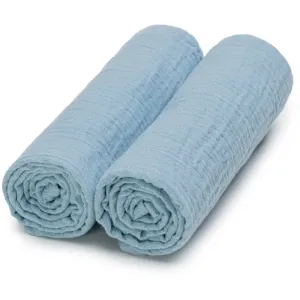 T-TOMI Muslin Diapers Blue couches en tissu 65 x 65 cm 2 pcs