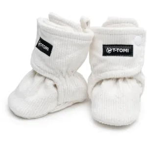 T-TOMI Booties Cream chaussons pour bébés 3-6 months Warm