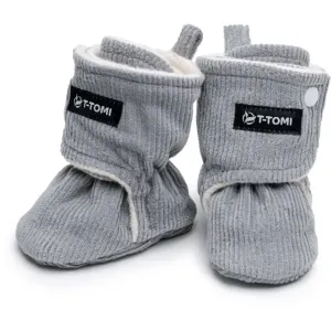 T-TOMI Booties Grey chaussons pour bébés 0-3 months Warm