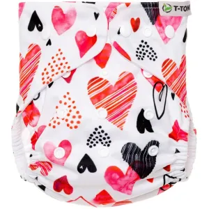 T-TOMI Diaper Covers AIO Hearts couche-culotte lavable coffret cadeau 4-15 kg