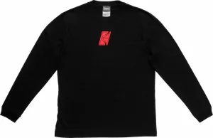 Tama T-shirt T-Shirt Long Sleeved Black with Red 
