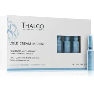 Thalgo Cold Cream Marine Multi-Sooting Concentrate concentré rénovateur pour peaux sensibles et irritées 7x1.2 ml