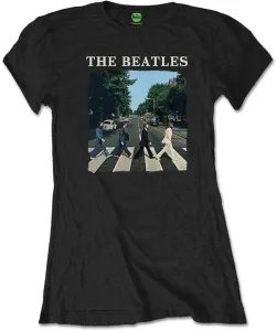 The Beatles T-shirt Abbey Road & Logo Black (Retail Pack) XL Noir
