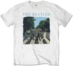 The Beatles T-shirt Abbey Road & Logo M Blanc