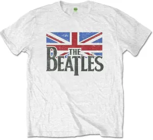 The Beatles T-shirt Logo & Vintage Flag White 7 - 8 ans