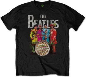 The Beatles T-shirt Unisex Sgt Pepper (Retail Pack) S Noir