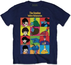The Beatles T-shirt Yellow Submarine Characters L Navy Blue