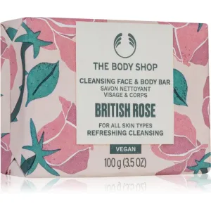 The Body Shop British Rose savon solide corps et visage 100 g