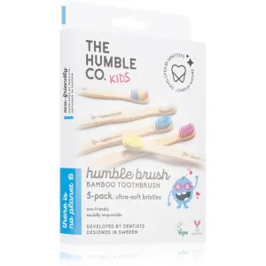 The Humble Co. Brush Kids brosse à dents en bambou ultra soft pour enfant 5 pcs
