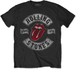The Rolling Stones T-shirt Unisex US Tour 1978 (Back Print) Black XL