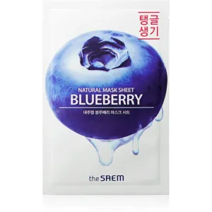 The Saem Natural Mask Sheet Blueberry masque tissu revitalisant 21 ml