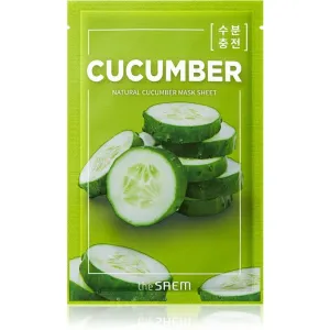The Saem Natural Mask Sheet Cucumber masque tissu hydratant et revitalisant 21 ml
