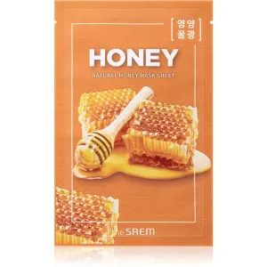 The Saem Natural Mask Sheet Honey masque tissu extra hydratant et nourrissant 21 ml